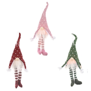 Julenisser med lys i mave